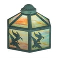thumbnail image 4 of Meyda Tiffany 22339 Ducks In Flight - 1 Light Fan Light Kit   Verdigris Finish with Coral/Green/Blue/Violet Glass, 4 of 6