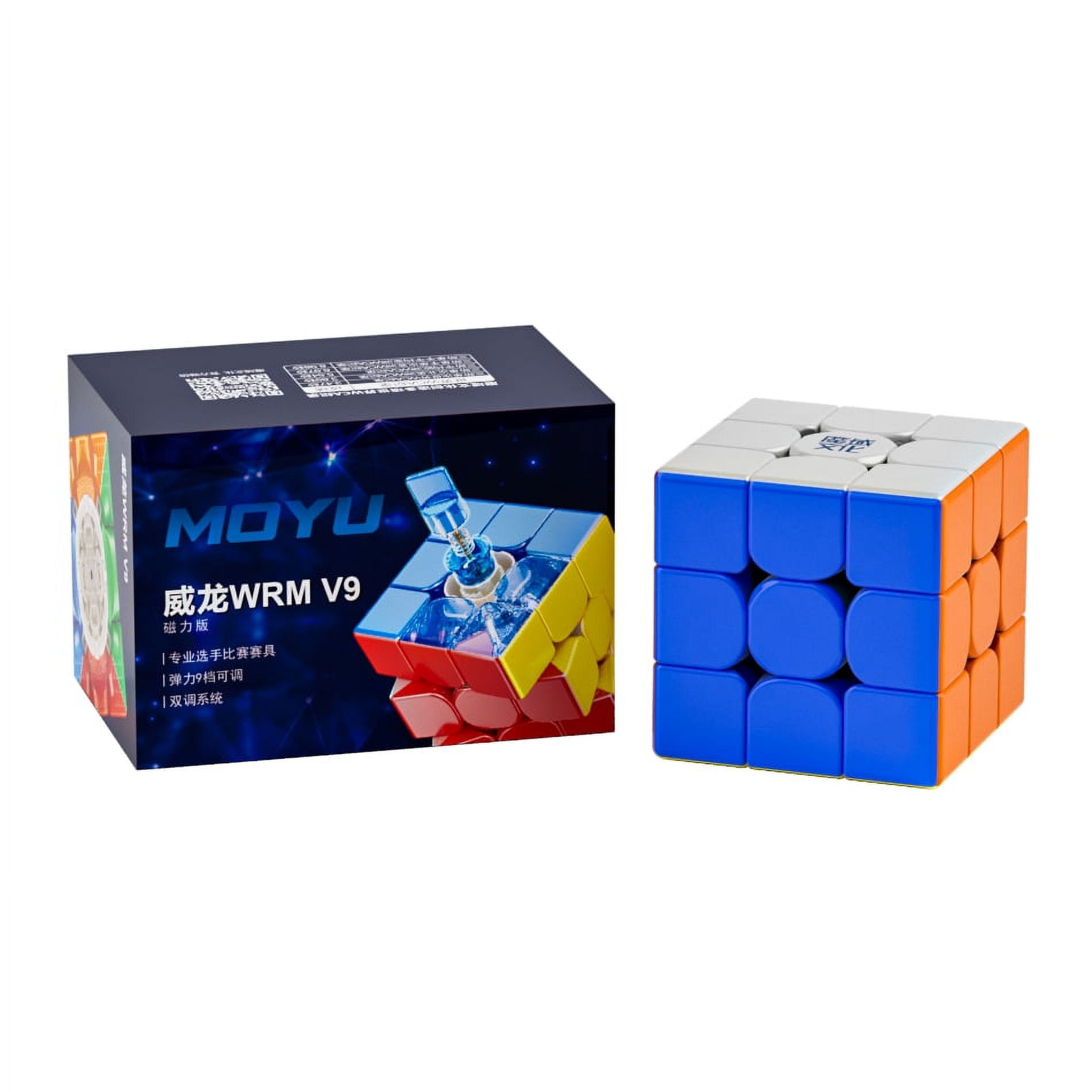 Moyu WRM V9 Ball Core Speed Cube - UV Coated Stickerless 3x3 Magic Cube With MagLev & Core Magnets
