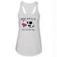 thumbnail image 2 of Funny Graphic Lady Moo Bitch Get Out The Hay printed Design Tank Top Soft and Comfy Tank Top, Lightweight Tank Top White Tee X-Large, 2 of 3