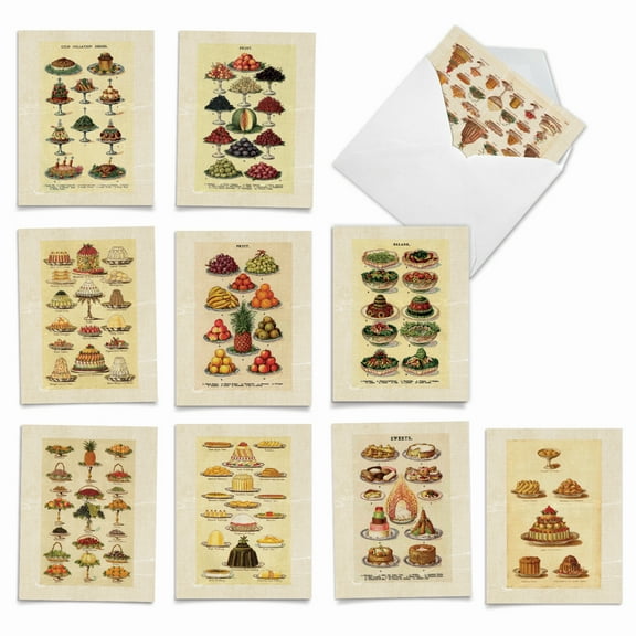 Pack of 10 Thank You Gratitude Cards with Envelopes (4 x 5.12 Inch) - MRS. BEETON'S CHARTS M2352TYG