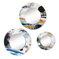 thumbnail image 2 of Designart "Boho Magic Discovery III" Abstract Round Mirror Set Of 3 - Bohemian Gold Hallway Round Mirror Wall Decor Set, 2 of 5