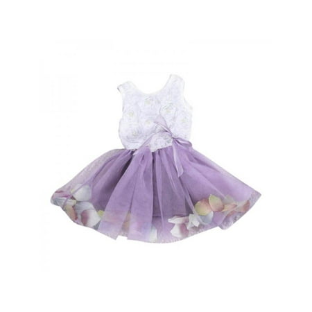 - Ropalia Cute Toddler Baby Kids Girl Dress Princess Dress Party Tulle Lace Fancy Flower Tutu Dress 0-4Y