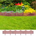 thumbnail image 1 of vidaXL 17 pcs Lawn Dividers 10 m Brown, 1 of 5