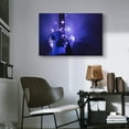 thumbnail image 6 of Electric Guitar Canvas Wall Art Rock and Roll Guitar with Purple Fairy Light Wall Decor Music Decor Guitar Wall Art Music Classroom Decorations for Music Lover Ready to Hang 12x18, 6 of 6