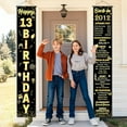 thumbnail image 6 of 13th Birthday Door Banner Back in 2012 Cover Porch Sign Banner Decorations Black Gold Cheers to 13 Years Old Birthday Door Porch Backdrop Party Supplies for Men Women, 6 of 7