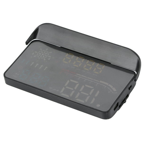 Medidor de pantalla HUD, HUD universal multifunción para automóvil, proyector HUD, diseño elevado