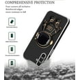 thumbnail image 6 of Compatible with Samsung Galaxy A54 5G Case for Women, Ultra Soft Samsung A54 5G Case Cute Astronaut Pattern Cases with Stand Silicone Protective Cover (Black), 6 of 7