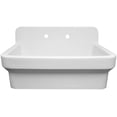 thumbnail image 7 of Old Fashioned Country Fireclay Utility Sink with High Backsplash, 7 of 7