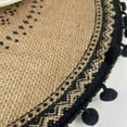 thumbnail image 2 of Hand-woven Coaster Ins Placemat Cotton And Linen Dining Table Insulation Pad Shooting Props Home Retro Jute Decorative Mat, 2 of 3