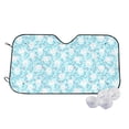 thumbnail image 2 of Lsque Cute Rabbit Car Windshield Sun Shade | Accordion Folding Style Auto Shade for Car Truck SUV Van | Blocks UV Rays Sun Visor Protector | Medium, 2 of 7