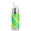 Pura Kiki 9 Oz, 260 Ml Insulated Stainless Steel Bottle With Silicone Straw & Sleeve