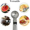 thumbnail image 4 of Solid Stainless Steel Ice Cream Scoop, 2 Pack Ice Cream Scoop with Single, 4 of 5