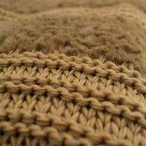 Donna Sharp Plush Knit Throw Taupe