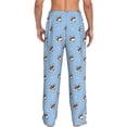 thumbnail image 3 of Easygdp French Bulldog2 Men's Pajama Pant, Sleep Elastic Waistband Lounge Pants - Small, 3 of 9