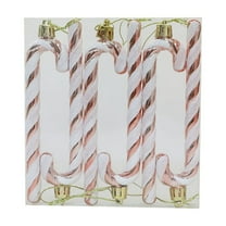 6Pcs Glitter Candy Cane Christmas Tree Ornaments, Festive Hanging Decor for Xmas Tree, Home, Office, and Indoor Outdoor Holiday Party Decorations