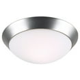 thumbnail image 2 of 360 Lighting Davis Modern Ceiling Light Flush Mount Fixture 11" Wide Brushed Nickel Frosted Glass Dome Shade for Bedroom Kitchen Living Room Hallway, 2 of 3