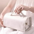 thumbnail image 2 of Minnieouse Bolso del artículo de tocador del viaje de la prenda impermeable de la PU con el bolso cosmético del viaje compacto y conveniente de Bolsas de maquillaje negro, 2 of 6