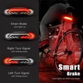 thumbnail image 2 of Luz trasera para bicicleta WSDCAM con luces direccionales, luz de freno y bocina, 2 of 7