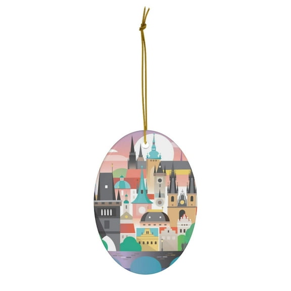 Prague Ceramic Ornament