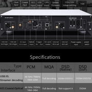Gustard X30 Network Streaming DAC,4 X ES9039SPRO chips,Supports Airplay/UPnP/NAA/Spotify streaming,Silver