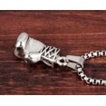 thumbnail image 4 of Chaîne de Gant de Boxe en Acier Inoxydable Punk pour Hommes et Femmes, Pendentif Collier, Argent (Femmes), 4 of 5
