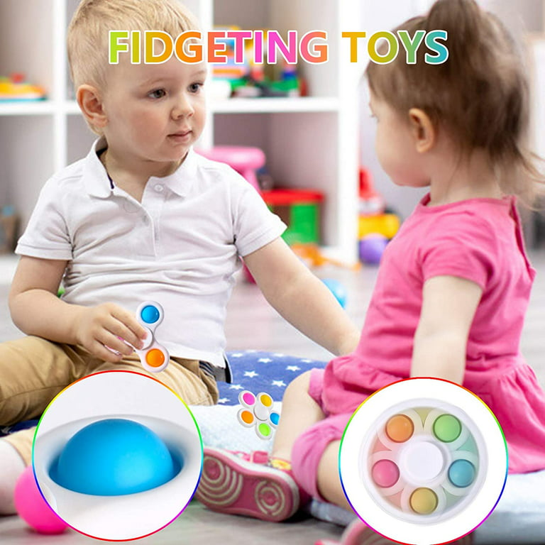 6 Pcs Mini Pop It Porte-clés Fidget Toy Pack, Push Pop Bubble Simple Dimple  Sensory Toys, Silicone Pressure Soulager Les Jouets, Squeeze Toys Pour  Enfants Adultes