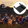 thumbnail image 3 of Soidarity Camping silla bolsa reposabrazos soporte de almacenamiento portátil al aire libre senderismo pesca playa viaje bolsa colgante bolsillo negro carpas Negro Soidarity OD025847-01, 3 of 6
