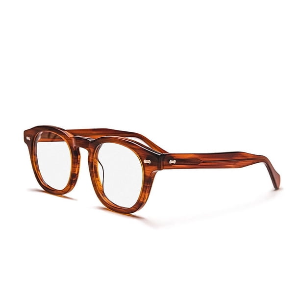 Montura de gafas redonda retro para hombres y mujeres, multifuncional, cómoda y portátil.