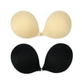 thumbnail image 6 of khonts,Women's Adhesive Bra Reusable Strapless Self Silicone Push up Invisible Sticky Bras for Backless Dress Black XL, 6 of 7