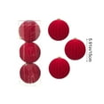 thumbnail image 4 of Xuniizn Christmas Ornaments 3Pcs Christmas Ball Ornaments with Strings, Shatterproof Flock Christmas Bulbs, Hanging Decorations for Xmas Tree, Holiday, Wedding, Party, Gifts, Red, 4 of 7