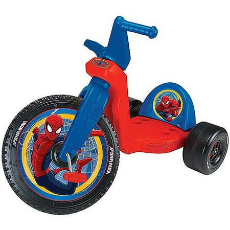 wheel spiderman marvel racer bike spider toys man tricycle toy pedal walmart amazing children cars plastic ride retro gotchu fam