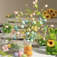 thumbnail image 4 of FDEEOM 4 Pcs Artificial Easter Spray Vine with Pastel Easter Eggs and Berries, Artificial Easter Flower, Spring Flower Stems Egg Twig Branches, for Home Vase Arrangement Centerpiece Decor, 4 of 5