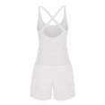 thumbnail image 3 of Timegard Rompers for Women Athletic Back Crisscross Sleeveless Scoop Neck Short Bodysuit Workout Gym, 3 of 4