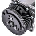 JEGS 51805 Air Conditioner Compressor Polished 6-Groove Serpentine ...