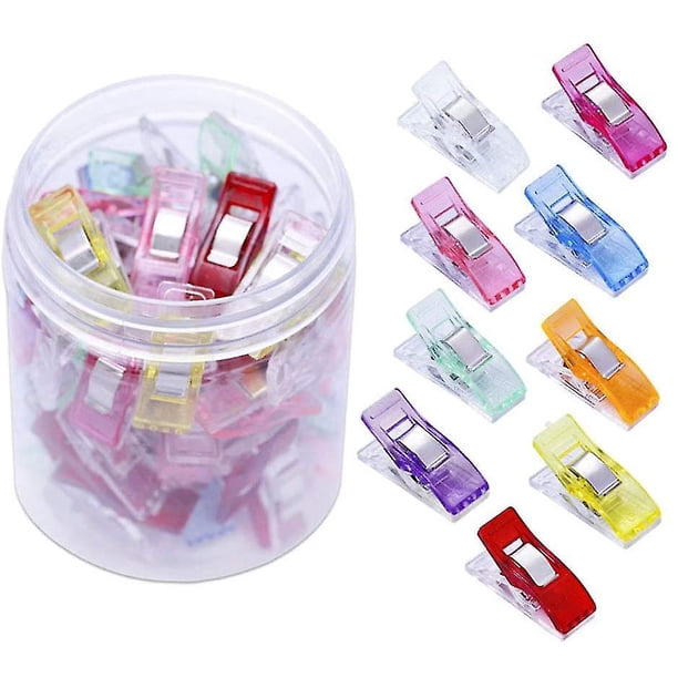 Clip de costura de Color multifuncional de 100 Uds., adecuado para coser y encuadernar, manualidades, tejer, herramientas de ganchillo, accesorios para carpetas