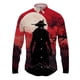 thumbnail image 5 of Camisa de solapa con estampado 3D de samurái japonés para hombre y mujer, camisas casuales de moda de manga larga, blusas con botones, ropa unisex de gran tamaño, 5 of 5