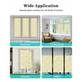 thumbnail image 6 of Window Privacy Film, Yellow Floral UV Sun Blocking Window Tint Film Heat Control One Way Blackout Window Film, Spring Watercolor Botanical Elegant Flowers Non Adhesive Static Cling 17.7x78.7 In, 6 of 7