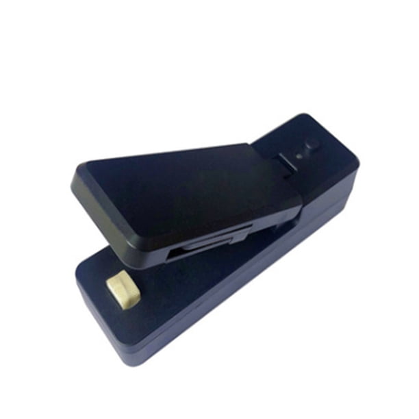 Sellador de Vacío Mini Sellador de Bolsa Usb Portátil de Carga Máquina de Sellado de Bolsa de Plástico con Imán para Aperitivos Almacenamiento de Alimentos Sellador de Bolsa de Viaje de Cocina Negro