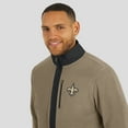 thumbnail image 6 of Men's NFL x Darius Rucker Collection by Fanatics  Tan New Orleans Saints Heavyweight Polar Fleece Full-Zip Jacket, 6 of 6