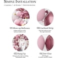 thumbnail image 5 of Decoraciones de Baby Shower para Niña 140 Piezas YONGSHENG Guirnalda de Globos Rosa Metálico Kit de Arco de Globo Blanco Rosa Pegatinas de Mariposa Confeti de Oro Rosa, 5 of 5