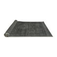 thumbnail image 2 of Ahgly Company Indoor Round Abstract Gray Modern Area Rugs, 5' Round, 2 of 4