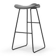 thumbnail image 5 of Glamour Home Aleen 24" Counter Stools with Roll Back Design in Beige (Set of 2), 5 of 6