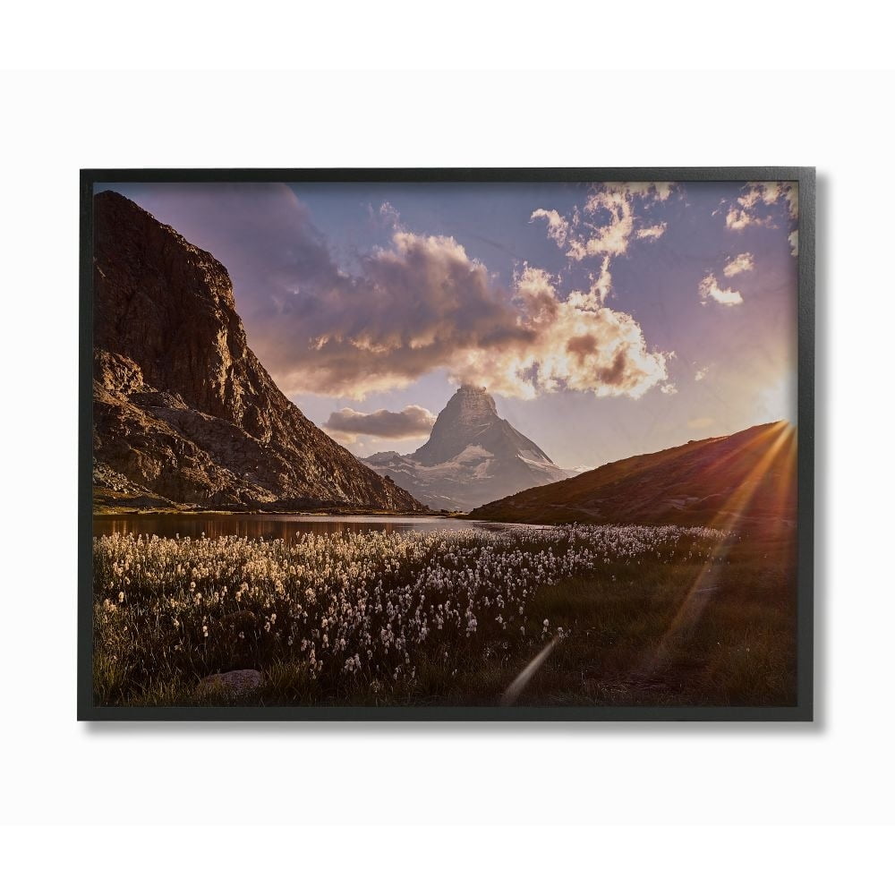 Stupell Industries Western Landscape Sunrise Mountains And Fields Photograph Framed Wall Art by Matthias Conrad