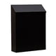 thumbnail image 1 of Buzón con cerradura para montaje en pared, soporte para periódicos, buzón para colgar en la pared, para puerta, porche, hogar, oficina, decoración al negro, 1 of 8