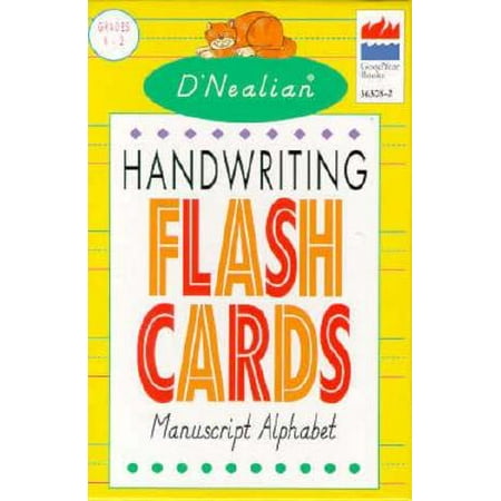 D Nealian Handwriting Flash Cards Manuscript Alphabet