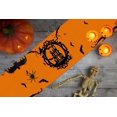 thumbnail image 6 of Halloween Table Runner, Halloween Runner for Table, Black Orange Bat Tablerunners, Dining Home Holiday Party Mesa Tablerunner Decor, Orange Cloth Tables Placemats, 6 of 6