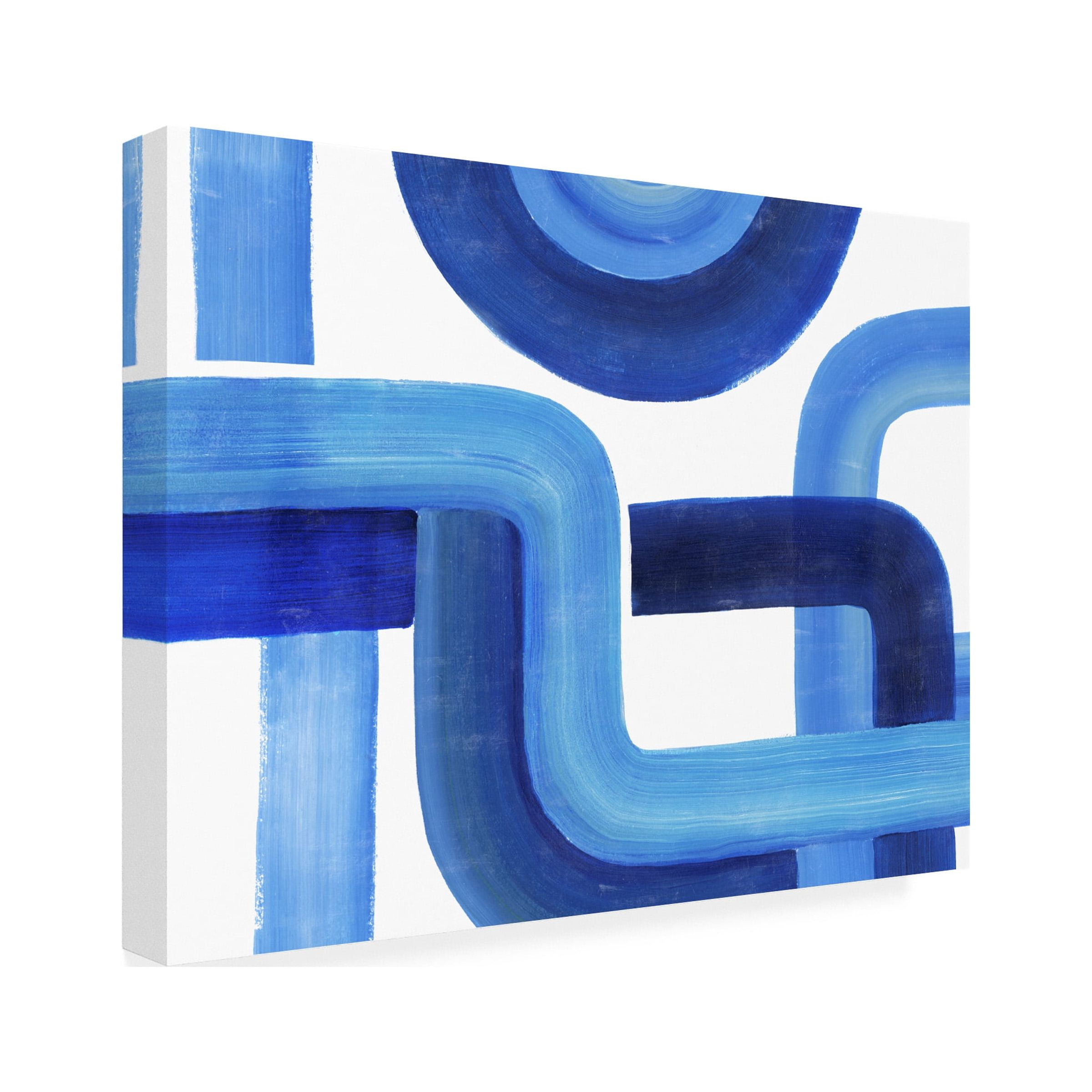Grace Popp 'Woven Cobalt II' Canvas Art