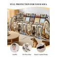 thumbnail image 4 of Watercolor Coffee Couch Cover for Dogs, Retro Coffee Patchwork Washable Sofa Covers Slipcover for Pets Dogs Futon Cover, Couch Recliner Covers, Oversized Chair Slipcover 71"x91", 4 of 9