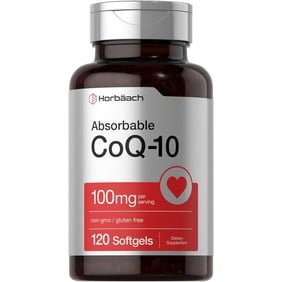 CoQ10 100mg Softgels | 120 Count | by Horbaach