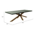 thumbnail image 4 of ZUO Suan Rectangular Dining Table Gray, 4 of 9